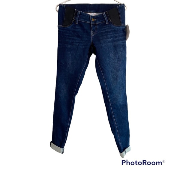 Isabel Maternity Under Belly Skinny Maternity Jeans Dark Blue Size 2 - Picture 7 of 11